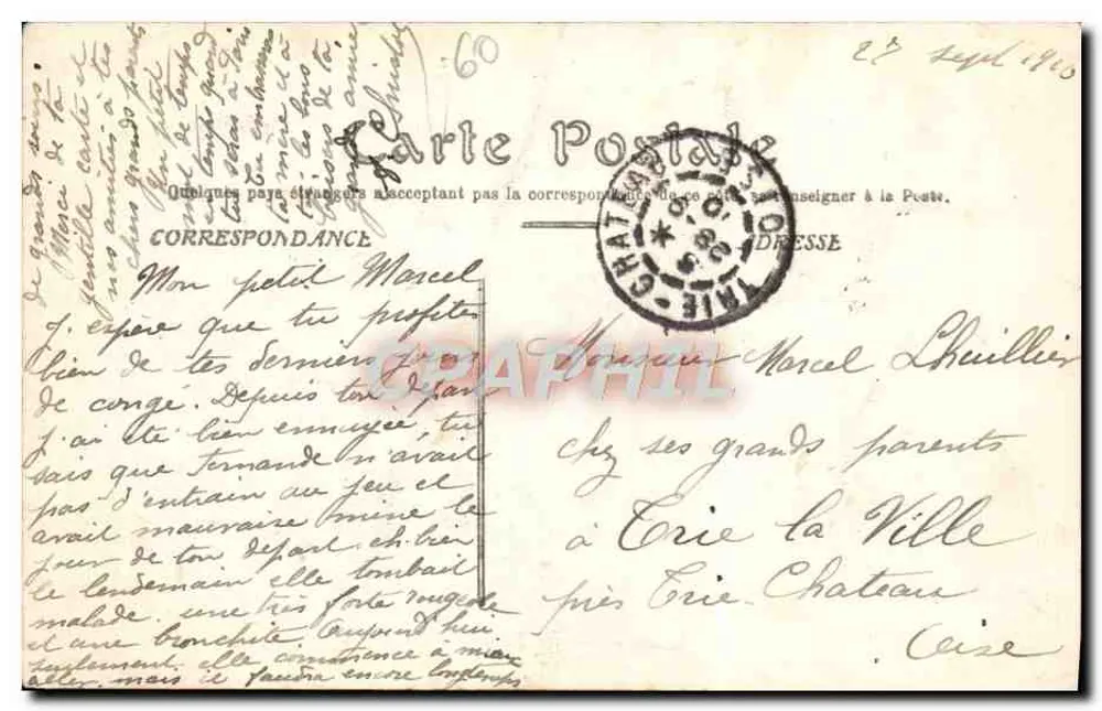 Beauvais — A Catedral — Editor: La Poste (n°2) - Verso