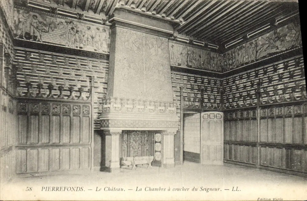 Pierrefonds — Das Schloss — Das Schlafzimmer des Herrn — Edition Varin, Nr. 58 - Vorderseite