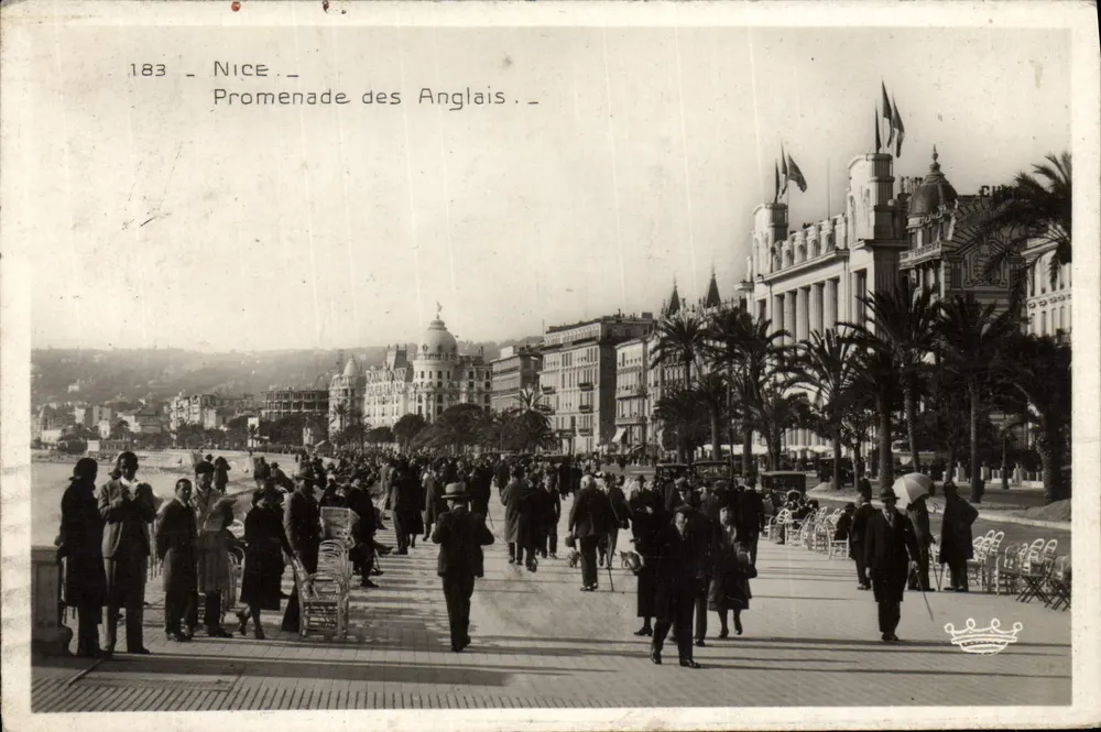 Nice - Promenade des Anglais — MUNIER Photo-Éditeur, n°183 - Frente