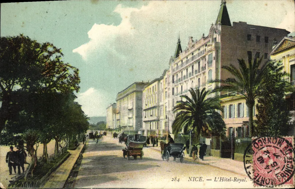 Nice — O Hotel-Royal — editor G. Monnot, n° 284 - Frente