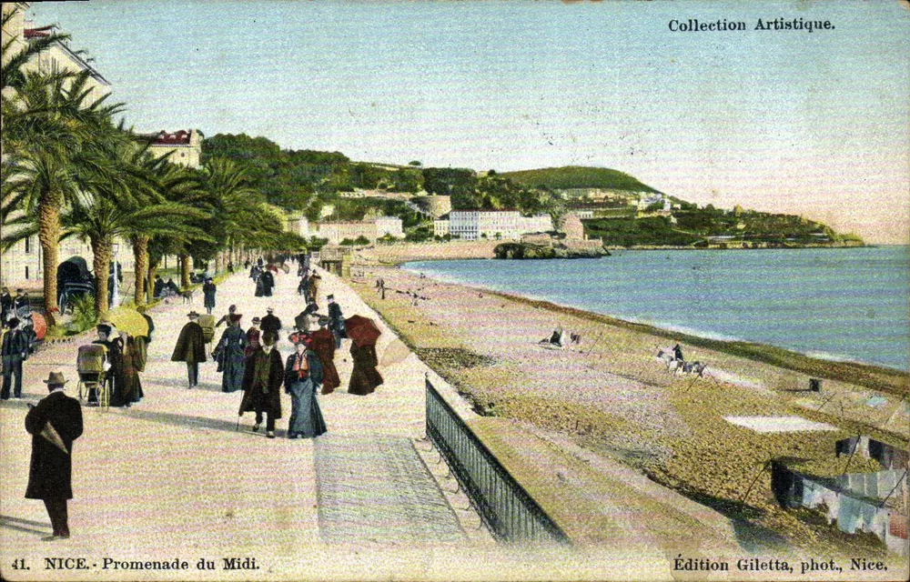 NICE - Promenade du Midi — Coleção Artística — Edição Giletta, fot., Nice, n°41 - Frente