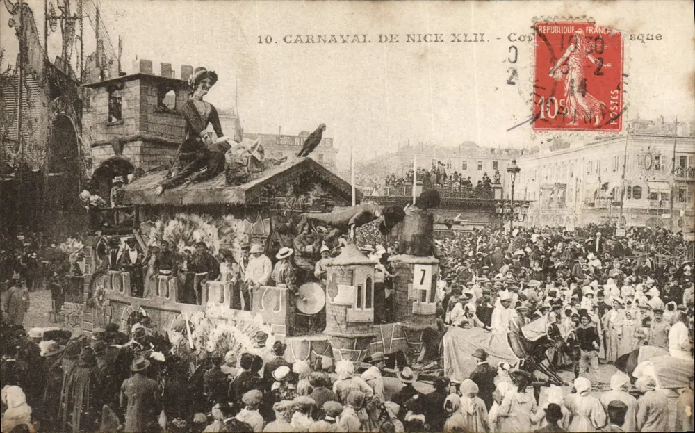 Carnaval de Nice XLII — 10ª cena — Editor: Giletta Peres, Nice - Frente