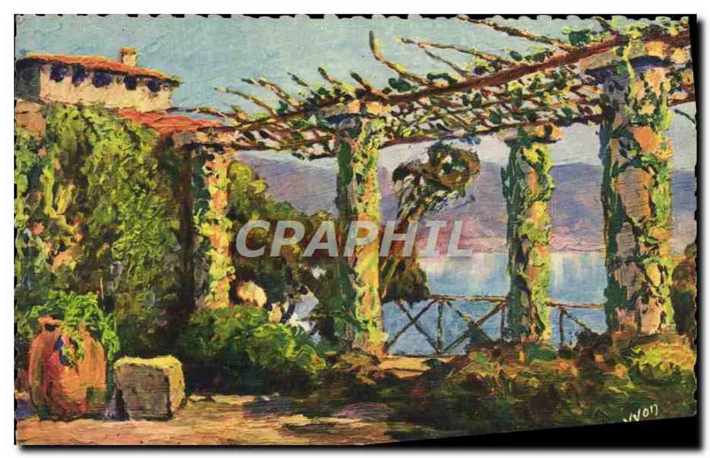 Pergola am Ufer — Côte d'Azur — Éditions d'Art Yvon, Paris - Vorderseite