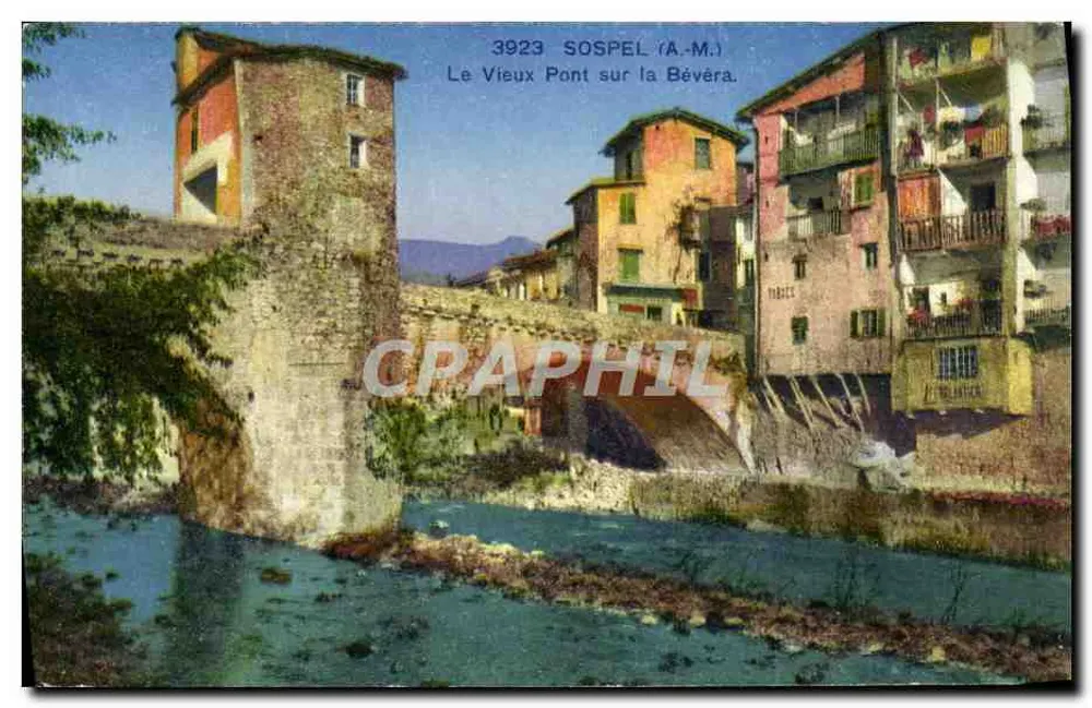Sospel (A.M.) — Der Alte Brücke über die Bévéra — A.D.I.A. (S.Roch) Nice - Vorderseite