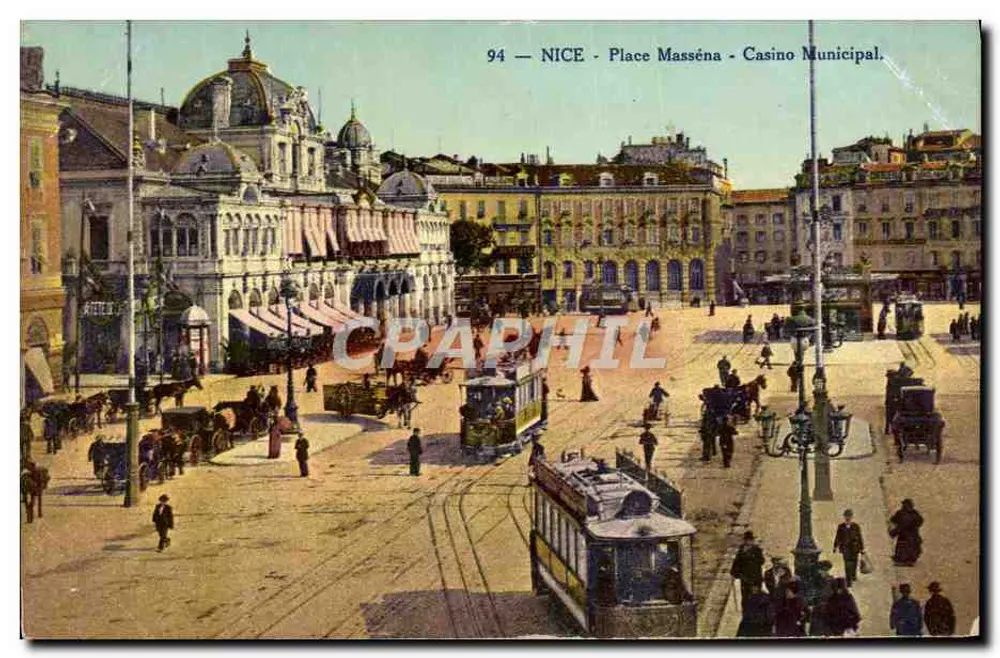 Nice - Place Masséna - Municipalkasino — Édition Biletta Phot. - N° 94 - Vorderseite
