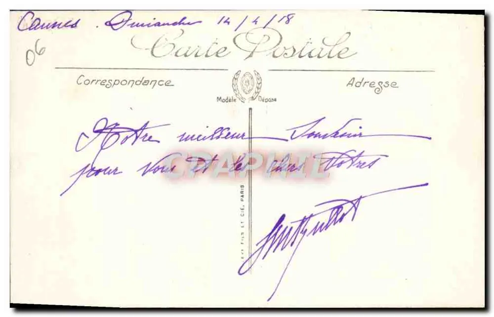 CANNES — La Vieille Ville — Verleger L.E. n°31 - Rückseite