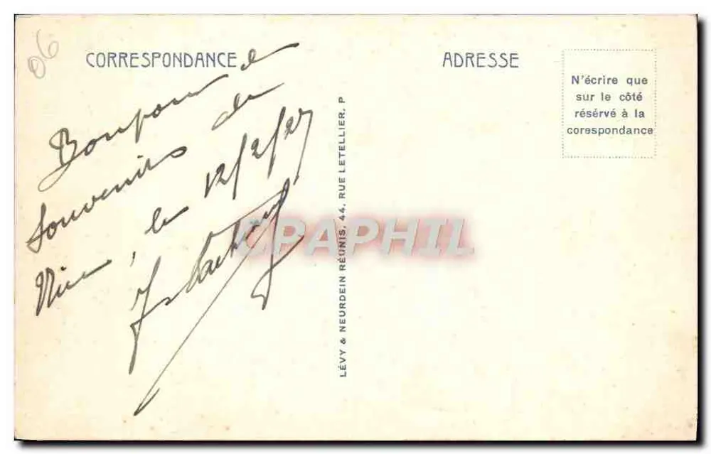 Nice — Die Promenade des Anglais und die Jetée Promenade — LL, n° 261 - Rückseite