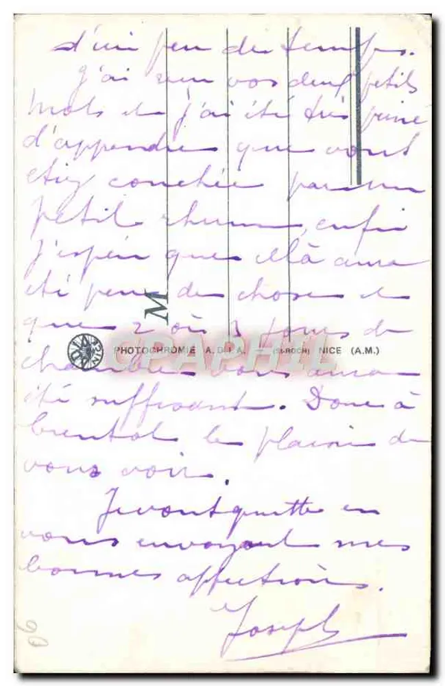 NICE — A Praia — CPAPHIL 6285 - Verso
