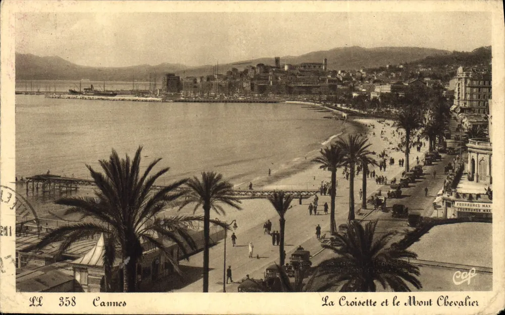 Cannes — La Croisette et le Mont Chevalier — Éditeur : Fournières Max - Vorderseite