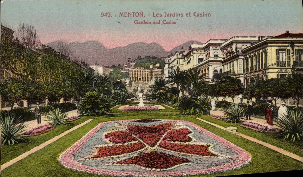 Menton - Jardins e Casino — Edição Ghetta, n° 949 - Frente
