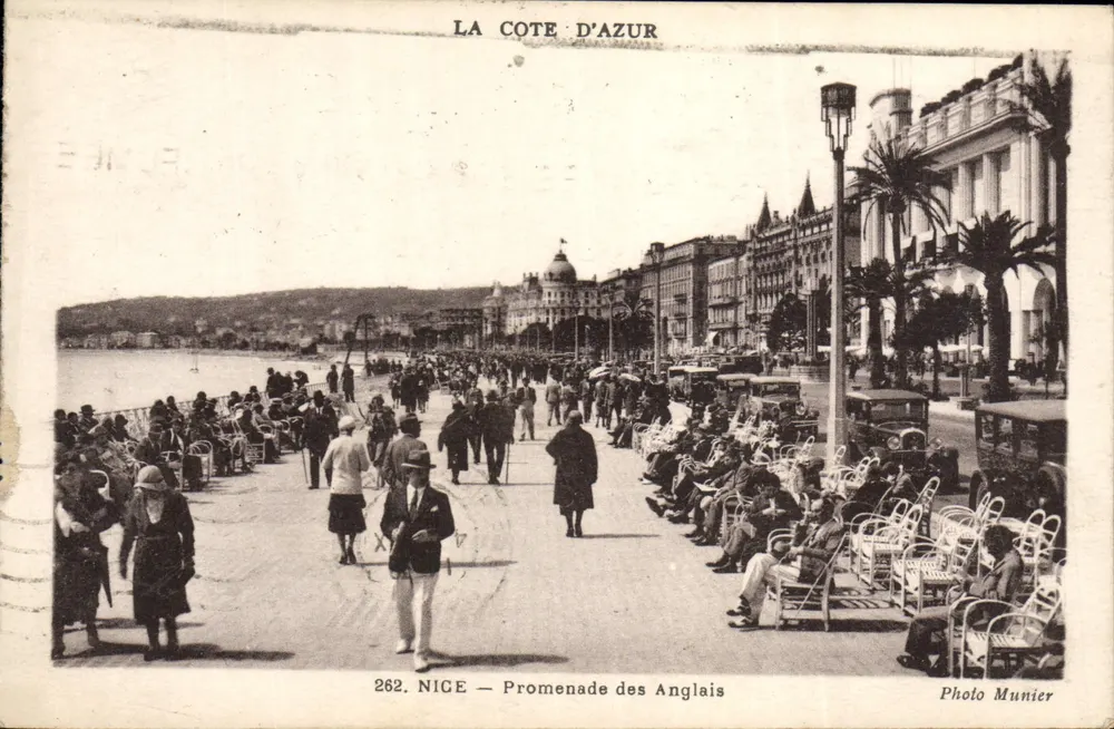 Nice — Promenade dos Ingleses — Foto Munier, n°262 - Frente
