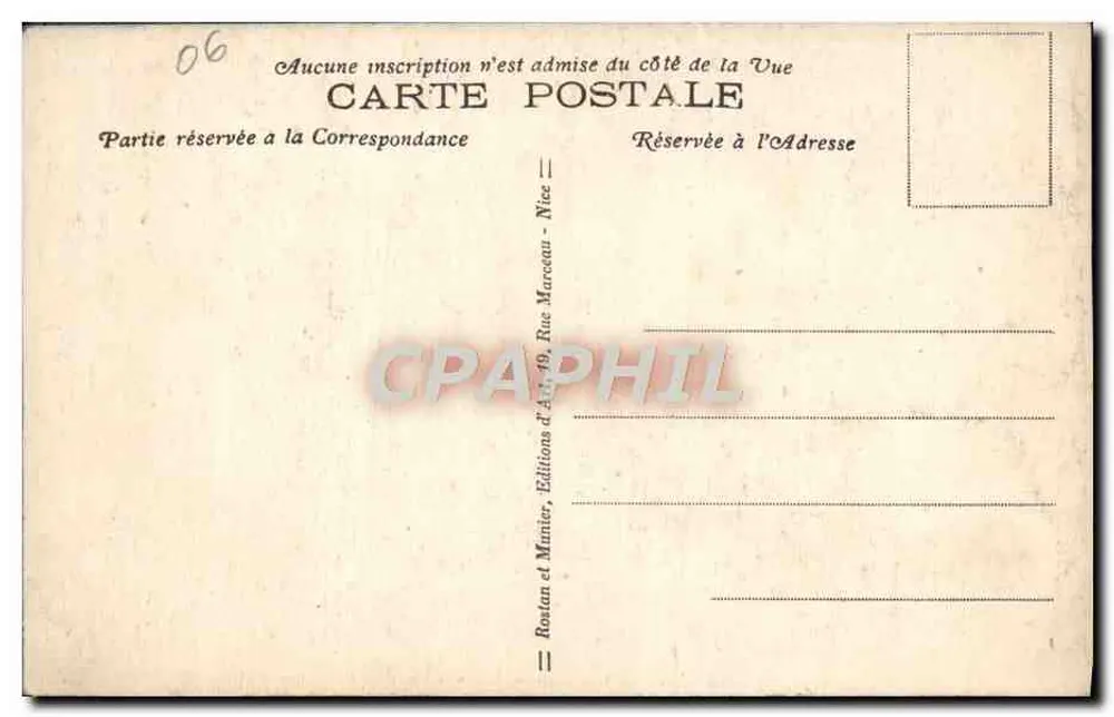 CANNES - Blick auf das Casino und die Esplanade — R.M. — n° 1519 - Rückseite