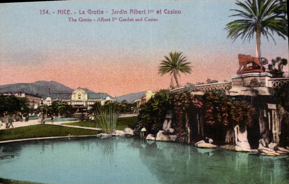 Nice - La Grotte - Jardin Albert Ier und Casino - Vorderseite