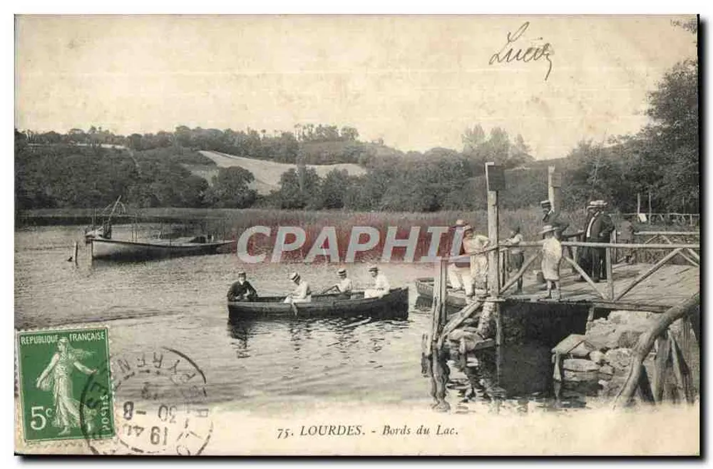 Lourdes - Margens do Lago — Edição F. Viron, n° 75 - Frente