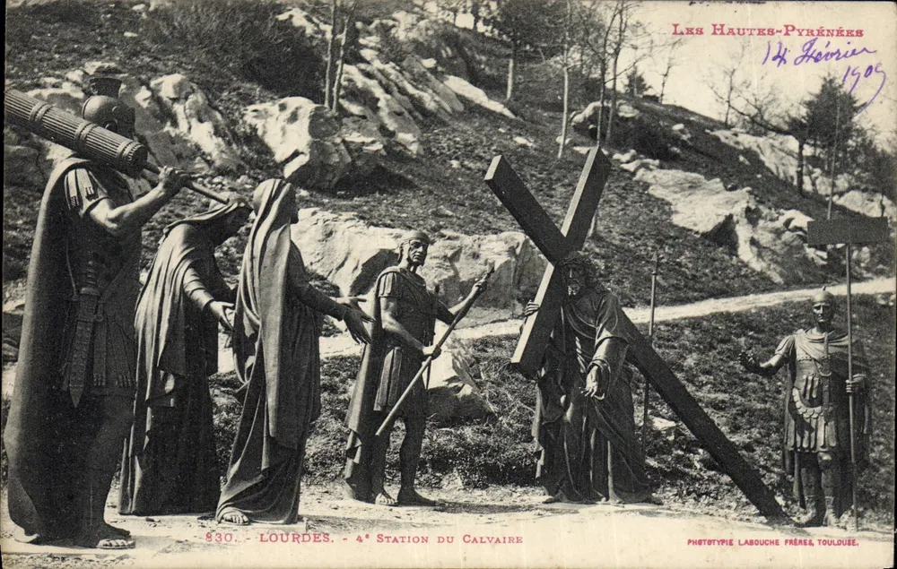 Lourdes - 4. Station des Leiden — Les Hautes-Pyrénées — Phototypie Labouche Frères, Toulouse - Vorderseite
