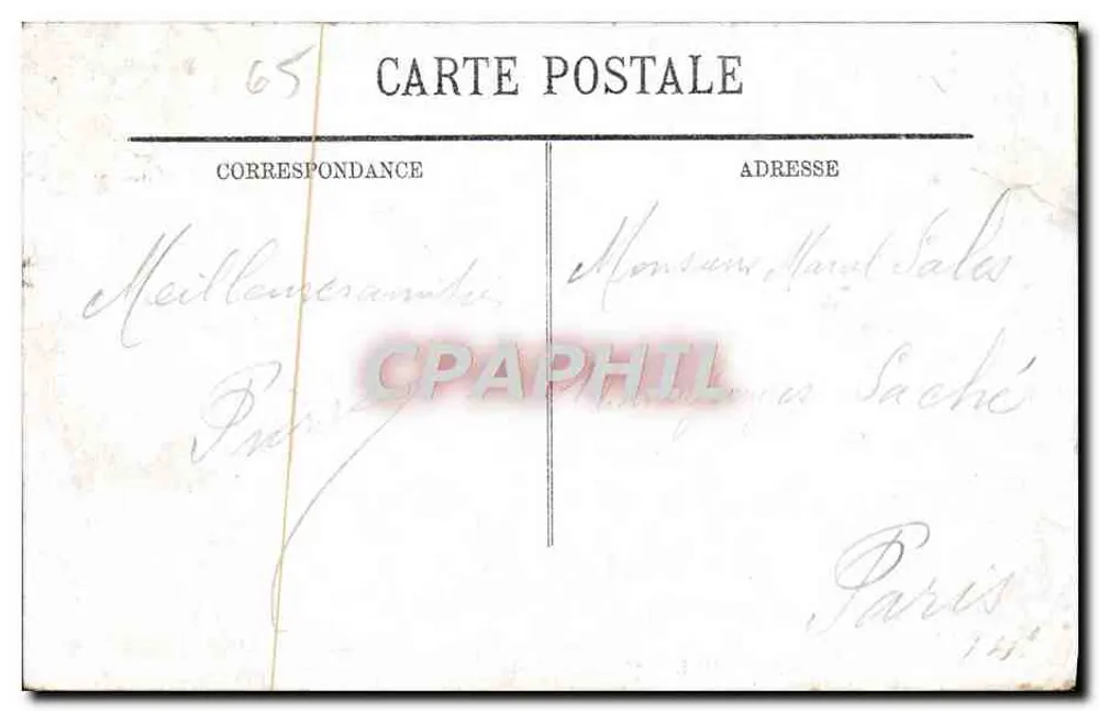 LOURDES — A Gruta — editor Bastide, n° 62 - Verso