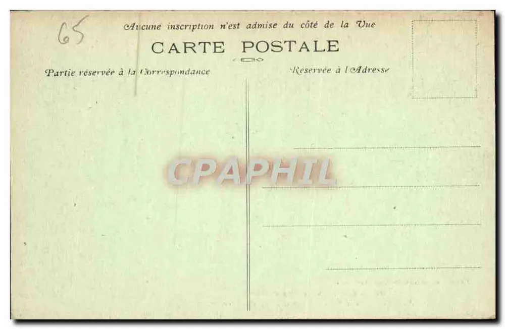 Gipfel des Pic du Jer — Die Kreuz und das Observatorium — Phototypie Marcel Delboy, Bordeaux - Rückseite