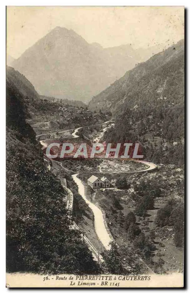 Rodovia de Pierrefitte a Cauterets — Le Limacon — BR 1145 - Frente