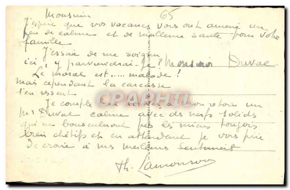 Quai de l'Audour — Bagnères-de-Bigorre — Antike Ansichtskarte n°36 - Rückseite