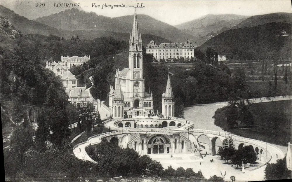Lourdes — Widok z góry — LL. - Awers