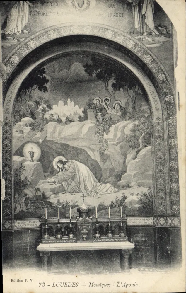 Lourdes — Mosaïques — Die Agonie - Vorderseite