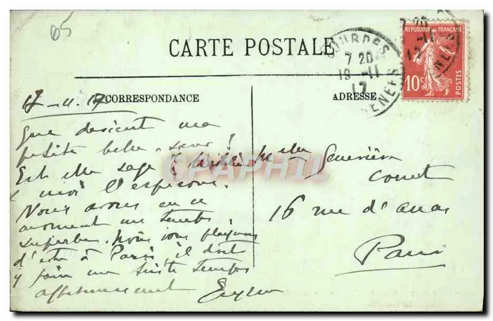 Lourdes — Le Calvaire Breton und die Basilika — LL. - Rückseite