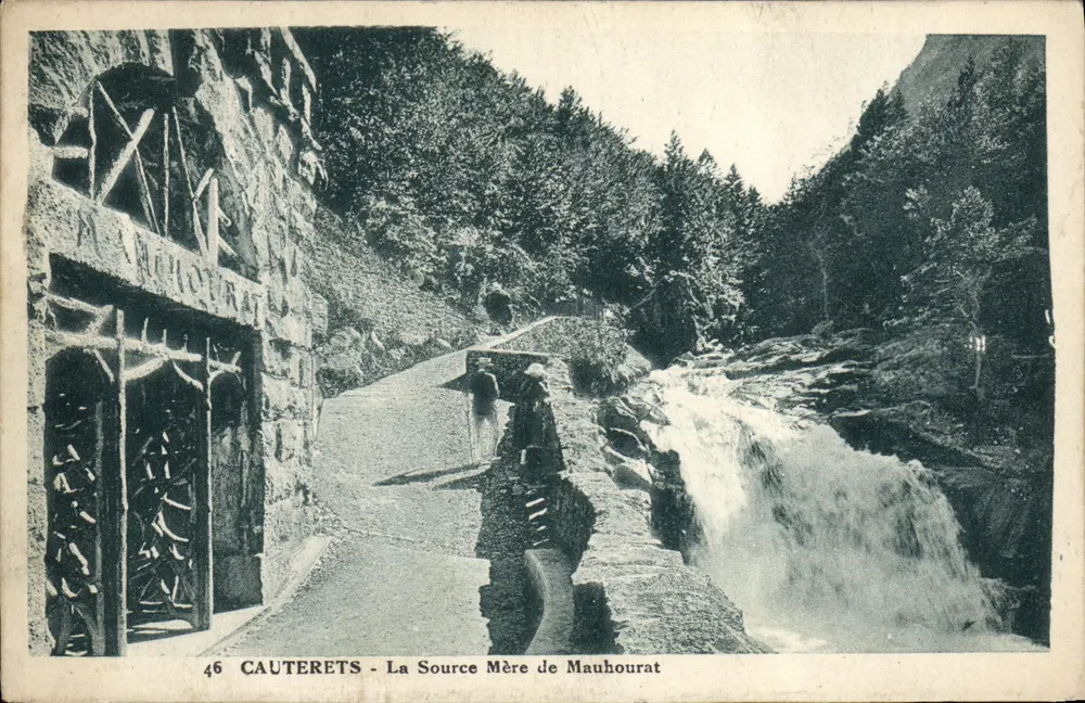 Cauterets - A Fonte Mãe de Mauhourat — editor desconhecido, n° 46 - Frente