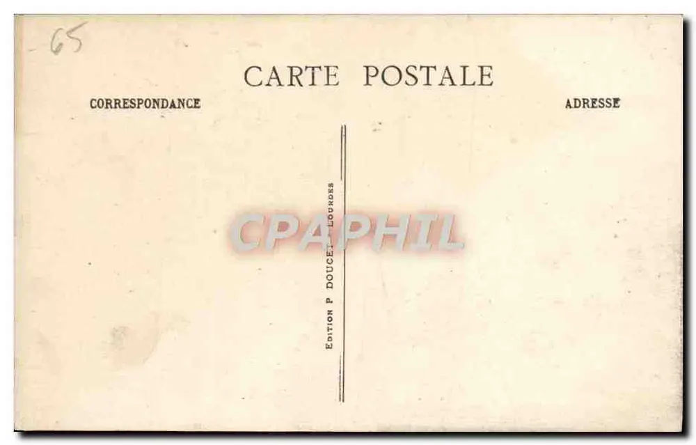 Lourdes - Saint Michel und der Bretonische Calvary — P.D. — Édition P. Doucet Lourdes - Rückseite