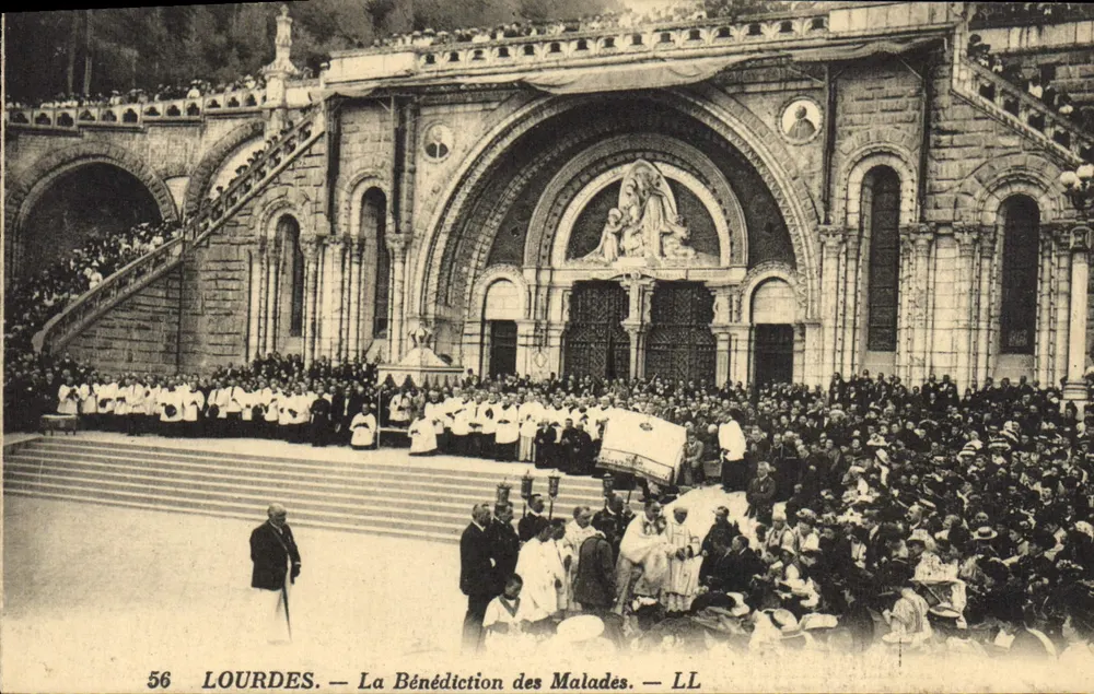 Lourdes — La Benedizione dei Malati — LL - Recto