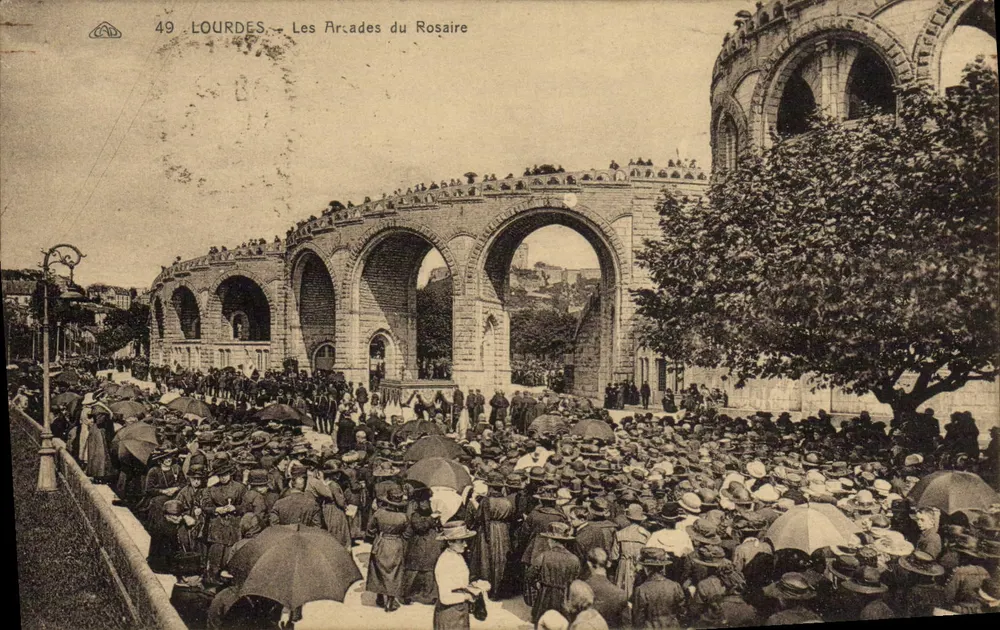Lourdes — Le Arcate del Rosario — Editore anonimo, n. 49 - Recto
