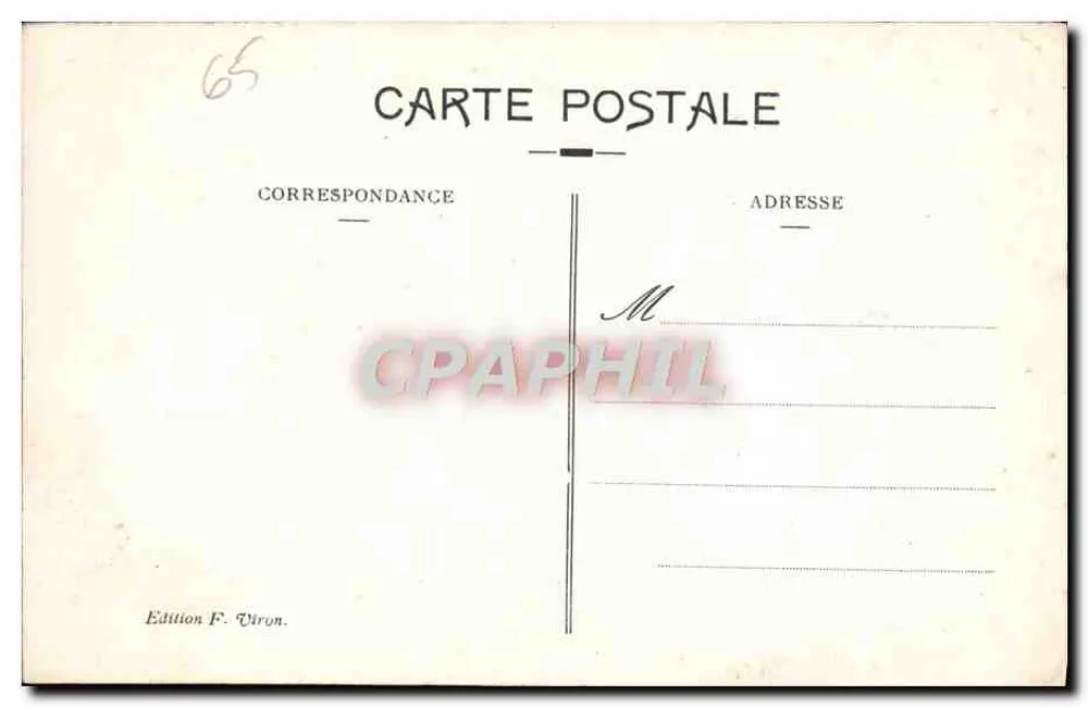 Lourdes - Vista Geral — Edição F. Viron, n° 10 - Verso