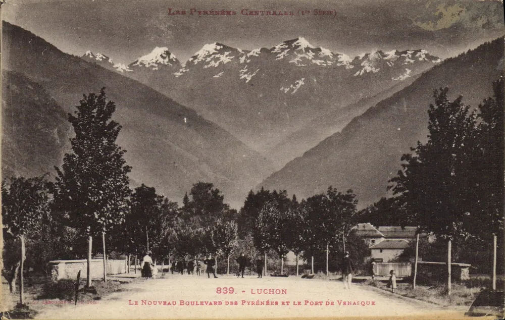 Der Neue Boulevard der Pyrenäen und der Hafen von Venasque — Luchon — Die zentralen Pyrenäen (1. Serie) — Verlag: La Bonne Édition - Vorderseite