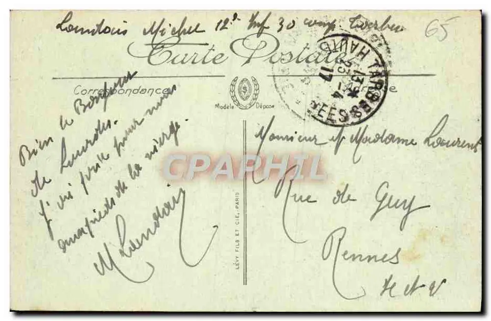 Lourdes — L'Esplanade et le Château — LL. - Verso