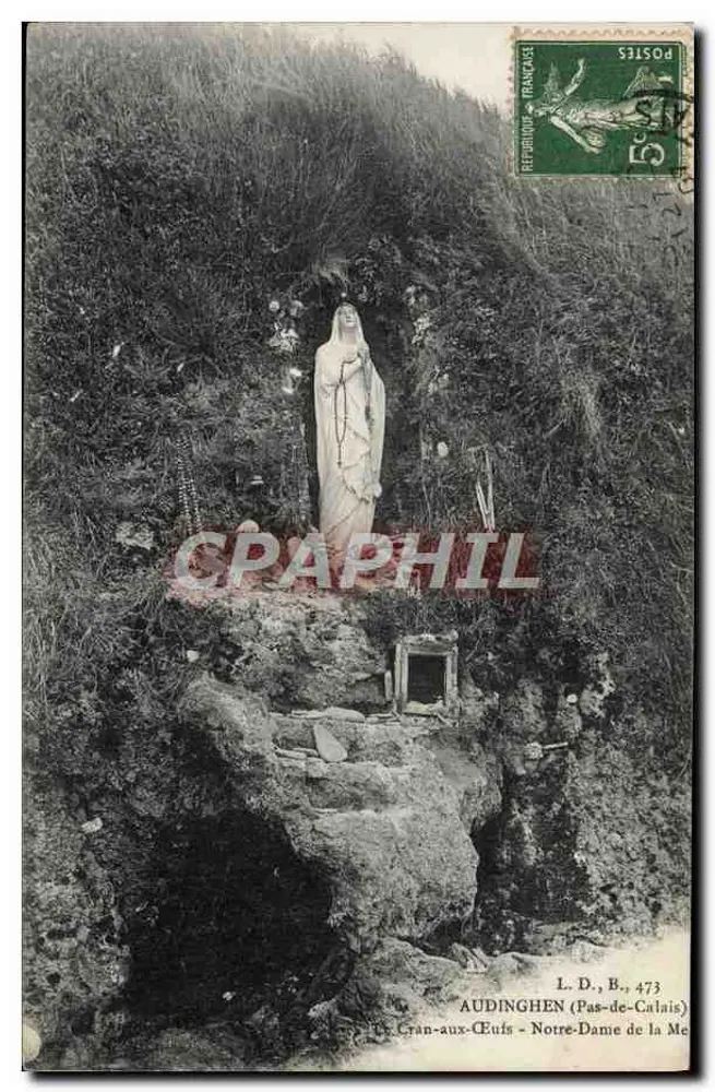 Unsere Frau von der Me - Audinghen (Pas-de-Calais) — Statue in einem Felsental — L.D., B., 473 - Vorderseite