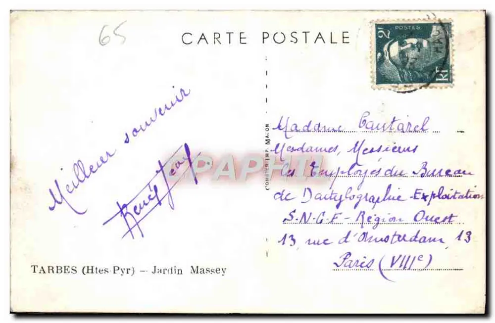 Jardim Massey — Tarbes (Altas Pirineus) — editor Pim - Verso