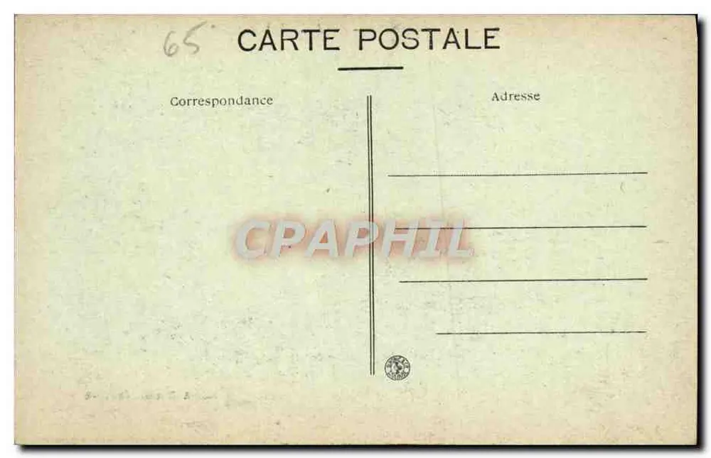 Cauterets — Lago de Gaube (alt. 1789m) — Ed. A. Dugasse, Châtelar - Verso