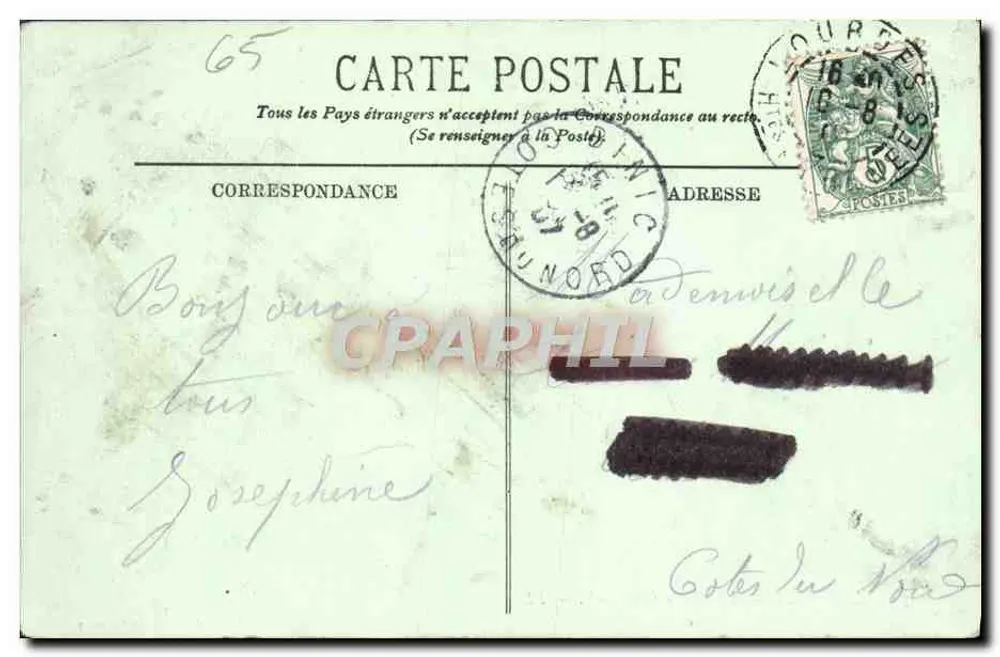 Lourdes — A Virgem Coroada — Galeries Catholiques, n°70 - Verso