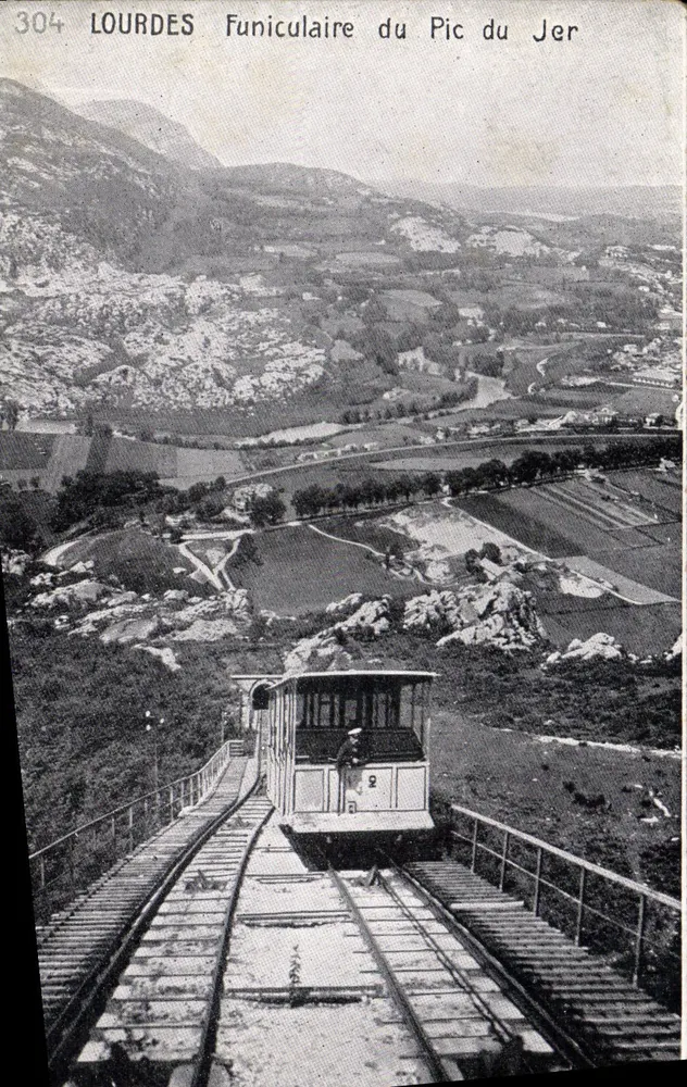 Lourdes — Funicular Pic du Jer — wydawca nieznany, nr 304 - Awers