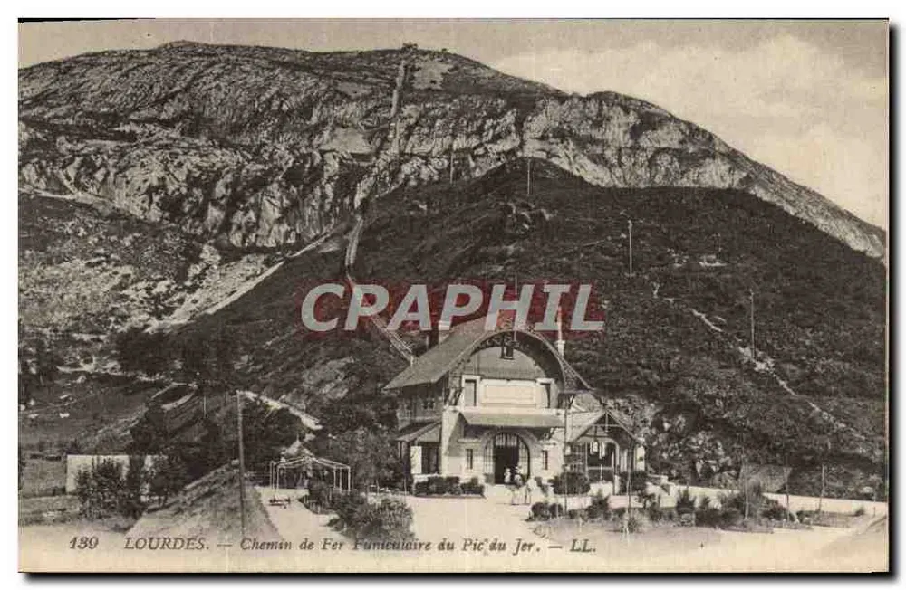 Lourdes — Trem Funicular do Pic du Jer — LL. n°190 - Frente
