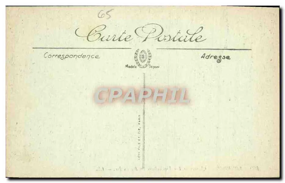 Lourdes — Trem Funicular do Pic du Jer — LL. n°190 - Verso