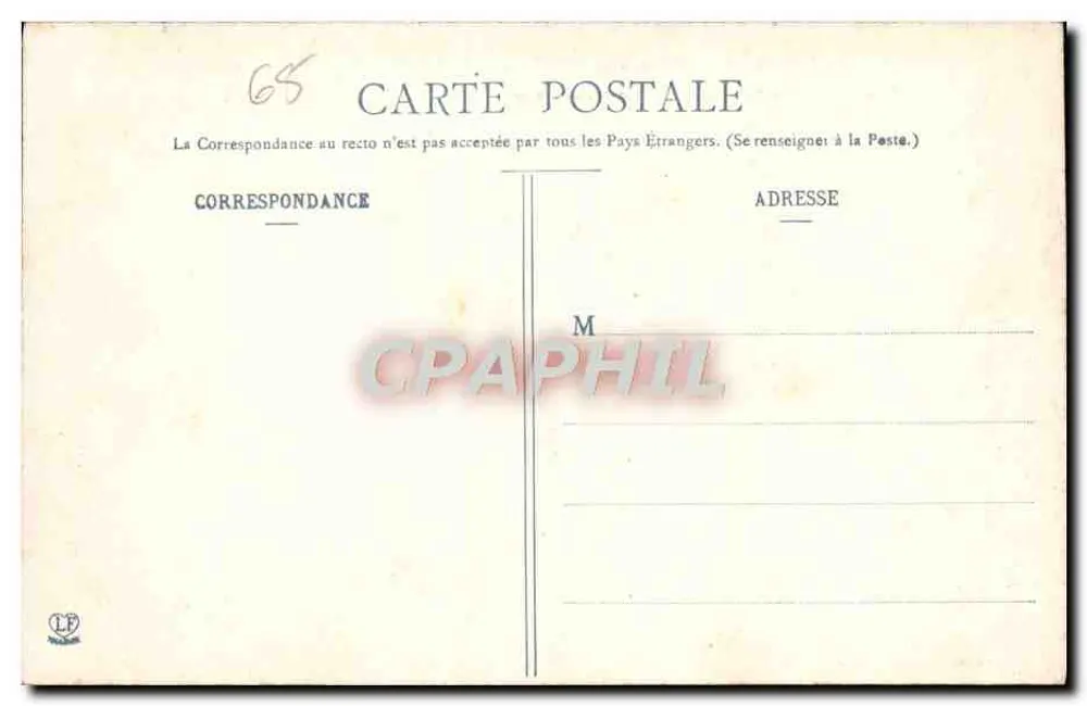 Gorges de St-Sauveur - Ponte Napoléon — Les Hautes-Pyrénées — Fototipia Labouche frères, Toulouse - Verso