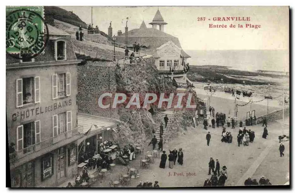 Granville — Eingang zum Strand — J. Puel, phot. - Vorderseite