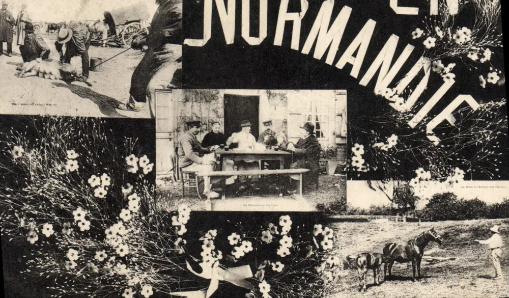 Normandia — Scene di vita e paesaggi — Editore sconosciuto - Recto