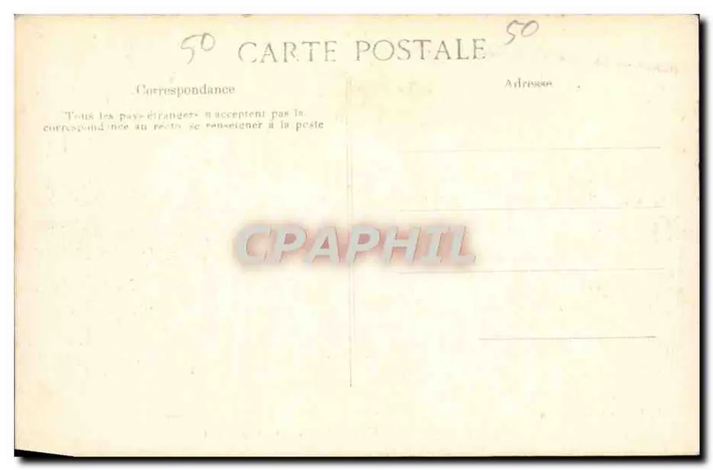 Cherbourg — Das Arsenal — Die Salut-Batterie — Unbekannter Verlag, Nr. 39 - Rückseite