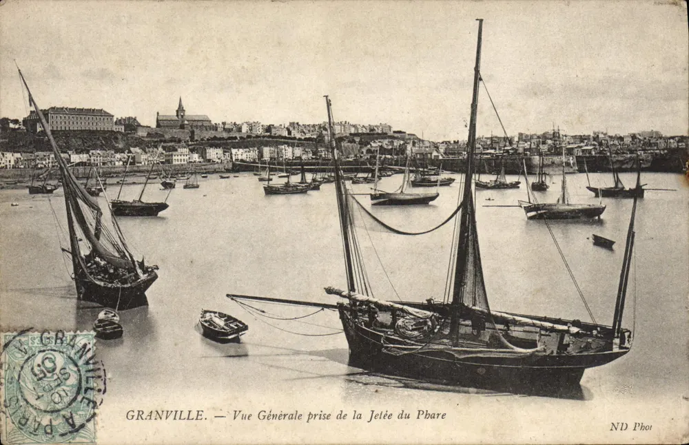 Granville — Allgemeiner Blick vom Leuchtturm-Steiger — ND Phot - Vorderseite