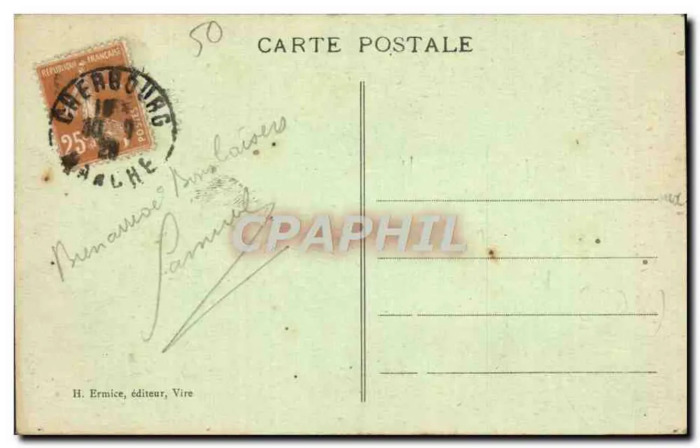 A Normandia — Um Patriarca — H. Ermice, editor, Vire, n°122 - Verso
