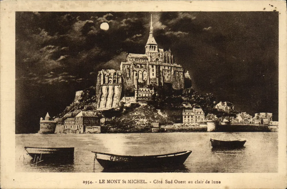 Mont Saint-Michel — Südwestseite unter dem Mondlicht — Ausgabe 2954 - Vorderseite