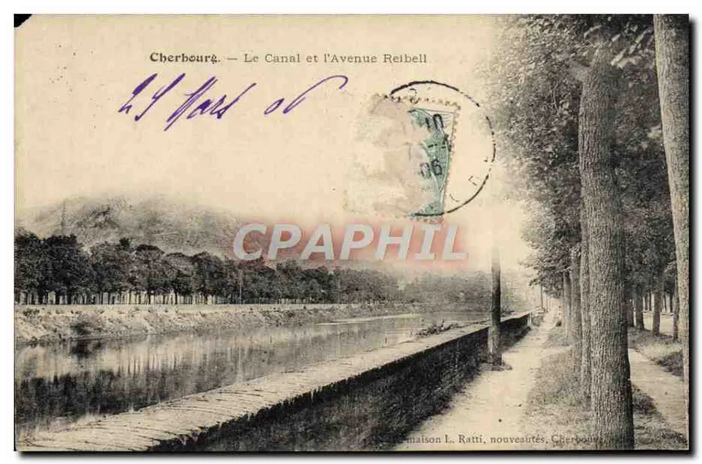 Cherbourg — Der Kanal und die Avenue Reibell — Haus L. Ratti, Neuheiten - Vorderseite