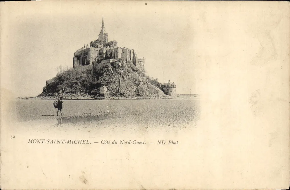 Mont-Saint-Michel — Nordwestseite — ND Phot - Vorderseite