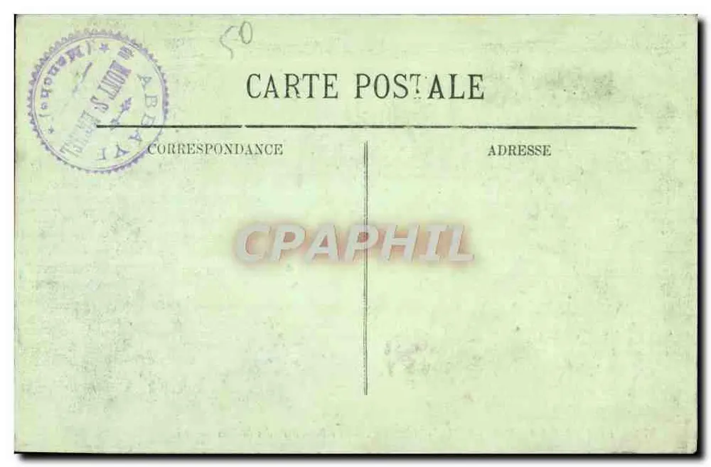 Mont Saint-Michel — Die Abtei — Das Refektorium der Mönche — LL. — Nr. 73 - Rückseite